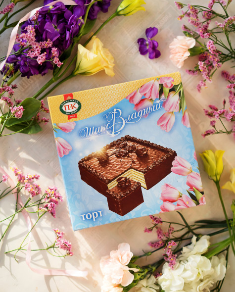 Торт вафельный Шиковладный в шоколадной глазури