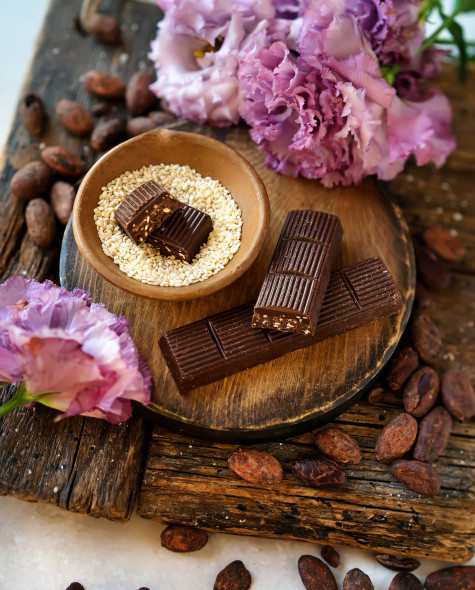 Тёмный с кунжутом