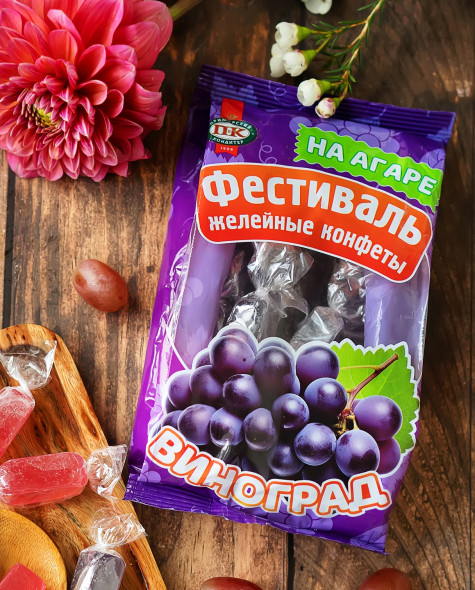 Желейные неглазированные Фестиваль со вкусом винограда
