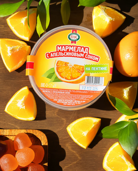 С апельсиновым соком на пектине
